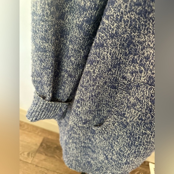 LL Bean vintage blue long cardigan button front size 2X - Picture 2 of 5